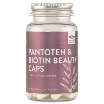 Pantoten & Biotin Beauty Caps – Hud & hårtips – pantotensyra bäst i test 2026