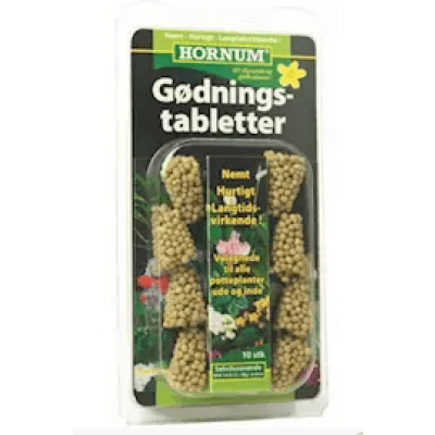 Hornum Gödningstabletter 10st – Budgetval – pelargonnäring bäst i test 2026