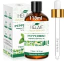Pepparmyntsolja 118ml, Snabb Näsfrihet och Hjärnväckande, Fräsch Doftblandning, Muskelavslappning, Kroppsolja för Oljekontroll, Kylande Tillsats för Hår- och Kroppsvård