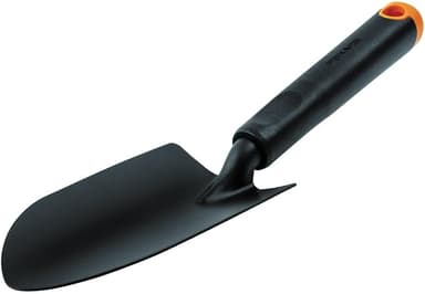 Fiskars planteringsspade, för hårda jord, längd 30 cm, slitstarkt stålhuvud/plasthandtag, svart/orange, ergo, 1027017