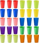 PALUDO 30 Stycken Färgglada Plastmuggar Återanvändbara Muggar - 260 ml Plastmuggar i 10 Färger - Återanvändbara Plastmuggar Set för Barn Utomhusfester Picknick Camping Resor Kök