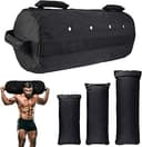 Favuit Sandsäck, viktsäck för fitness, styrketräning, justerbar sandväska med 3 innerfickor, Core Power Bag sandsäckar träningssandsäck för funktionell träning, styrketräningsövningar