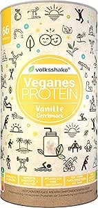 Veganskt protein krämig vanilj | 1 000 g | 12 vegetabiliska proteinkällor | Utan sukralos | Utan soja och gluten | Premiumkvalitet från Bodensjön | Tillverkad i Tyskland – Bäst i test – proteinpudding bäst i test 2026