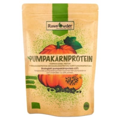 Rawpowder Ekologiskt Pumpakärnprotein – Prispressat val – proteinpulver bäst i test 2026
