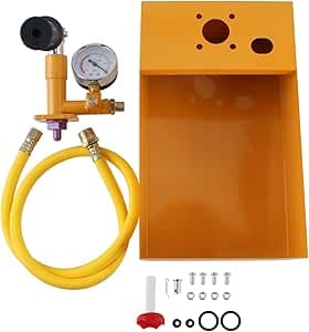 Manuell tryckpump 2,5 MPa 25 kg vattentrycksmätare manuell hydraulisk testpumpmaskin med 1,5 m 1/2 högtrycksslang tryckslang klar skala 0–25 bar – Bäst i test – provtryckningspump bäst i test 2026