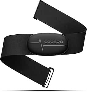 COOSPO Pulsmätare bröstrem, H6 HRM Bluetooth ANT + HR-sensor, för löpning cykling gym sport