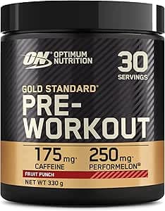 Optimum Nutrition Gold Standard Pre-Workout Pulver, Fruit Punch, 330g, 30 Portioner – Bäst i test – pwo bäst i test 2026