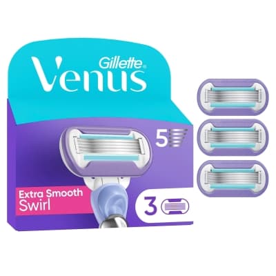 Gillette Venus Extra Smooth Swirl Rakblad 3-pack – Bäst följsamhet – rakblad dam bäst i test 2026