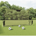 Fotbollsnät Med Rebounder Svart Och Gul