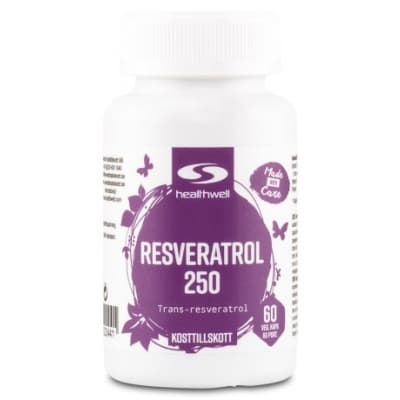 Healthwell Resveratrol 250 – C-vitaminfavorit – resveratrol bäst i test 2026