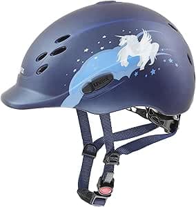 uvex onyxx - lätt ridhjälm för barn - individuell storleksanpassning - optimal ventilation - unicorn navy - 49-54 cm – Bäst i test – ridhjälm barn bäst i test 2026