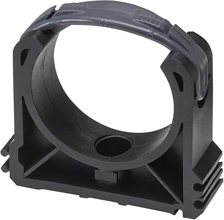 PVC rörklämma 50 mm I rörklammer med låsbygel och skruvhål i svart hårdplast I stabil montering av poolrör och installationsrör I set om 10 I bm048 – Bäst i test – rörhållare bäst i test 2026