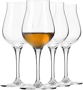 Krosno Brandy- & Cognac-snifterglas Rumprovarglas Presentset | Set om 4 | 110 ml | Avant-garde Collection | För hem, restauranger & kök | Tål maskindisk | Blyfritt kristallglas – Bäst i test – romglas bäst i test 2026