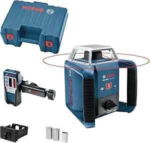 Bosch Professional rotationslaser GRL 400 H (knappsats med en knapp, LR 45, arbetsområde: upp till 400 m (diameter), i förvaringsväska)