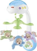 Fisher-Price leksak för spjälsängen, 3-i-1-projecktionsmobil, Butterfly Dreams speldosa med ljusprojektion för nyfödd till småbarn, CDN41