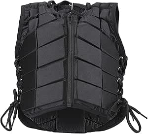 Ridning, Bodyprotector, Akryl svart skyddande ridträning säkerhetsväst, bekväm ridväst för pojkar, flickor, barn – Bäst i test – säkerhetsväst ridning bäst i test 2026