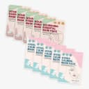 Lugnande och Återfuktande Ansiktsmask med Kamomill, Centella och Hyaluronsyra, Fuktgivande Sheet Mask för Känslig Hud, 10 x 30ml