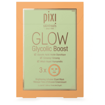 Pixi Glow Glycolic Boost Sheetmask 3-pack – Lyxigaste valet – sheet mask bäst i test 2026