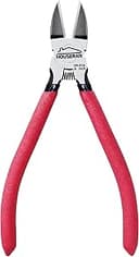 16.5 cm Trådskärare & Sidavbitare - Diagonal Avbitartång med Halkfritt Rött Handtag, Fjäderbelastad Wire Cutter för Smyckestillverkning, Hantverk och Dragkedjor