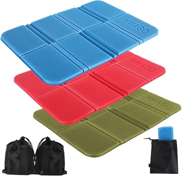 Wishstar Vikbar utomhusmatta, 3 stycken hopfällbara kuddar för utomhusbruk som används för picknick vandring på camping för barn i trädgården.. – Bäst i test – sittunderlag bäst i test 2026