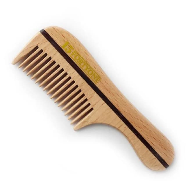1541 London Wooden Moustache/Beard Comb Natural Beechwood – Bäst i test – skäggkam bäst i test 2026