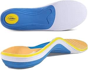Footmaster ortopediska innersulor för fotvalvsstöd, plantarfasciit, platta fötter, hälsporreinlägg, hälsmärtor för damer och herrar – Bäst i test – skosulor bäst i test 2026