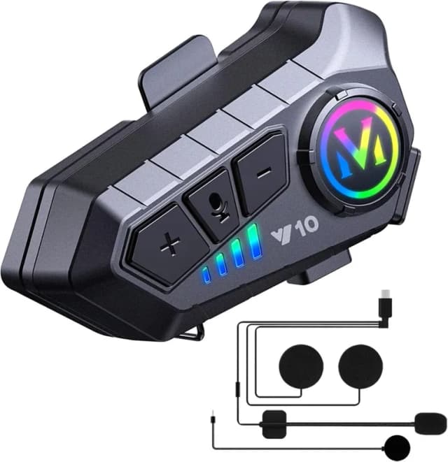 PS Bluetooth headset för MC-åkning 1200m intercom – Bästa räckvidd – skoter-intercom bäst i test 2026