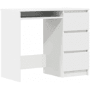 Vidaxl Skrivbord Vit 90x45x76