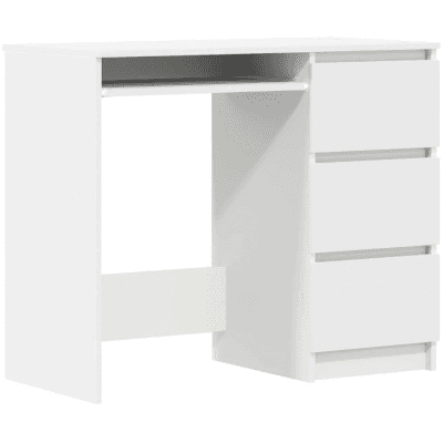 Vidaxl Skrivbord Vit 90x45x76 – Smartaste förvaringen – skrivbord bäst i test 2026