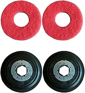 Tillbehör Till Kommersiell Golvtvätt Och Skurmaskin, 17 Tums Rengöringsbredd, Dubbelborste, Kraftfull Skurmaskin För Olika Golvtyper aPairScouringPad