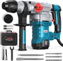 ENEACRO SDS-Plus borrhammare, 1 500 W 7 Joule hammare 6 variabel hastighet 0–920 varv/min med 4 funktioner, antivibrationshandtag och säkerhetskoppling, 32 mm borrkapacitet i betong