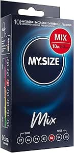 My.Size Mix Kondomer Storlek 5, 60 mm, Standardförpackning, Innehåll 10 stycken – Bäst i test – smaksatta kondomer bäst i test 2026