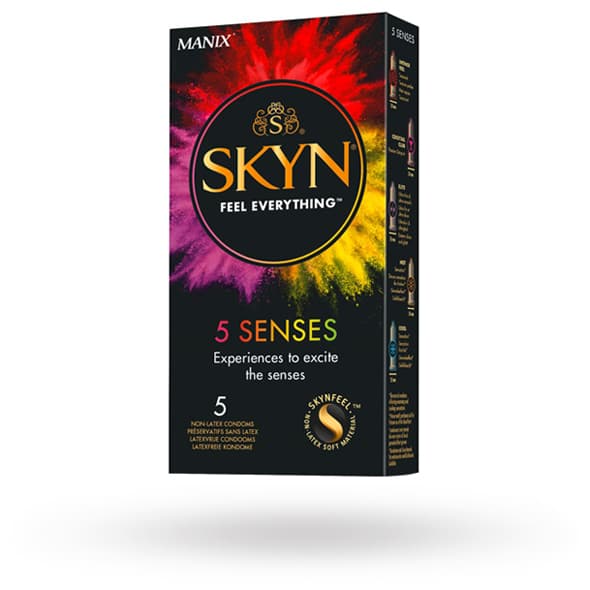-39%ManixSkyn 5 Senses 5-pack – Bästa premium – smaksatta kondomer bäst i test 2026