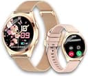 LSWATCH V2 Smartwatch kvinnor med telefonfunktion 1,6 tum HD intelligent klocka syresättning spänning puls stegräknare pulsmätare sömnmonitor SPO2 2 armband iOS Android