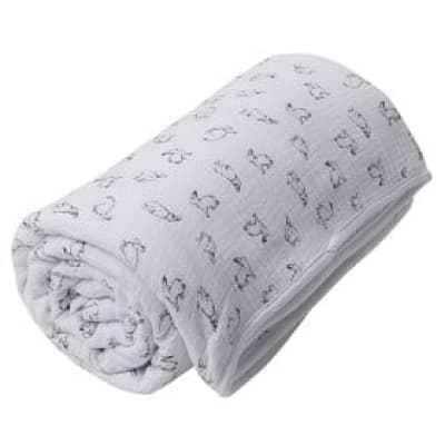 Little Louie Annie Babyfilt 120x120cm (vit) – Budgetfavorit – snuttefilt bäst i test 2026