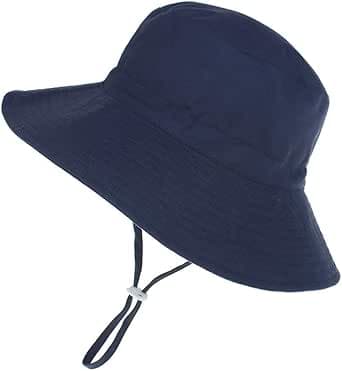 DRESHOW Baby Solhatt Småbarn Solskydd Djurmössa Unisex Sommarhatt med hakrem UPF 50+