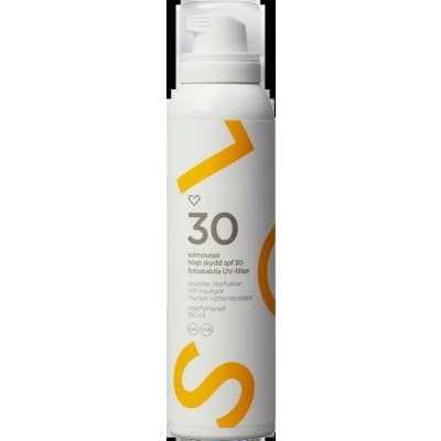Hjärtats Solmousse Spf30 – Budgetfavorit – solskyddsmousse bäst i test 2026