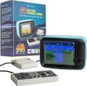 Silvergear® Mini TV Retro Video Game | Retro analog fickkonsol | med 240 klassiska spel | bärbar spelkonsol | minispelkonsol | 61 x 64 x 94 mm | blå
