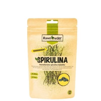 Rawpowder Hawaiianska Spirulinatabletter 200 St – Populär bland kunder – spirulinatabletter bäst i test 2026