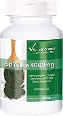 Spirulina Tablets 500mg - Högdoserad med 4.000mg Spirulina per daglig dos - Vegan - Spirulina platensis | Vitamintrend®