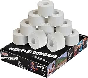 ALPIDEX 12 x Sporttejp 10 m x 3,8 cm Sport Tape Bandage Många Färger Sportband Hudvänligt Handboll Fotboll Volleyboll – Bäst i test – sporttejp bäst i test 2026