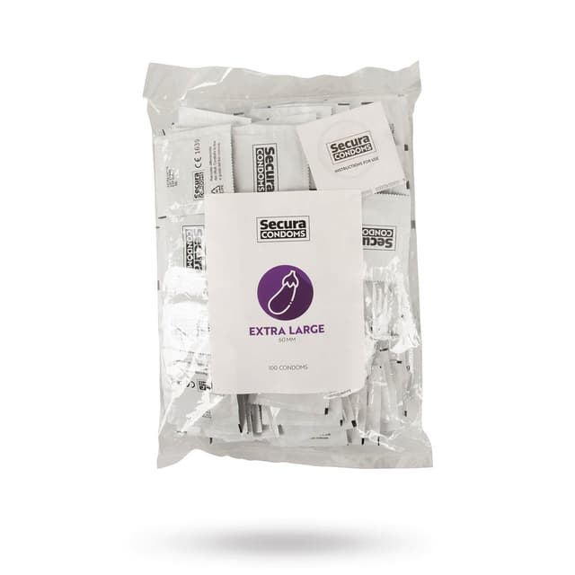 -18%SecuraExtra Large 100-pack Kondomer – Bäst i test – stora kondomer bäst i test 2026