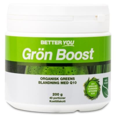 Better You Grön Boost Pulver – Maxad näring – supergreens kosttillskott bäst i test 2026