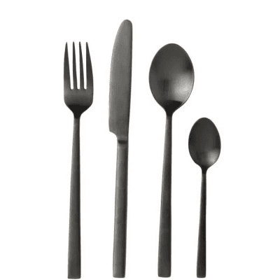 Bitz Bestickset 16 Delar – Rustik design – svarta bestick bäst i test 2026