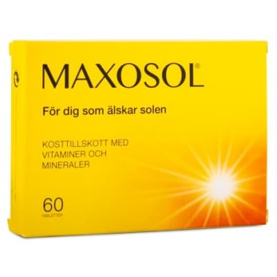 Maxosol – Antioxidantfavorit – tabletter för att bli brun bäst i test 2026