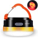 Karrong campinglampa LED USB uppladdningsbar, minimagnet camping lykta 4 lägen, SOS rött ljus vattentät bärbar campinglampa tältlampa för utomhus vandring nödsituation, 1 stycken