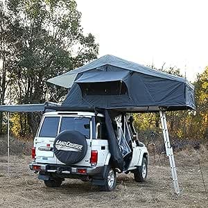 TaktäLt Lastbil Suv Camping TaktäLt Med Stege Och Solenergi NöDljus, VattentäTt Soltak TäLt Andas Stort Utrymme Utomhus Rese FiskesläP TäLt FöR 2-5 Personer – Bäst i test – taktält bäst i test 2026