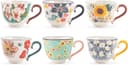 H&H Creamtea Set med 6 tekoppar, i New Bone China, utan fat, 220 cc
