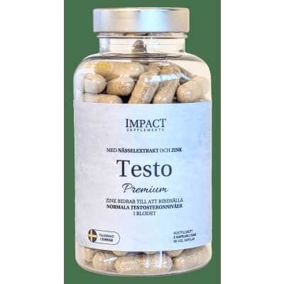Impact Testo Premium – Exklusivt toppval – testobooster bäst i test 2026