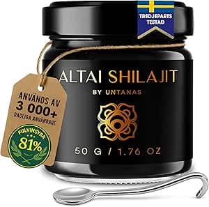 Original Shilajit-harts – 50 g – guldkvalitet Shilajit – 6 månaders leverans – hög Fulvic & Humic Acid – 100 % ren Shilajit – för energi och uthållighet